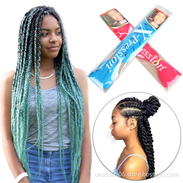 Onst Kalon Jumbo ombre braid Ultra Box Braids Hair Extension Synthetic Crochet ghana braid Wick Hair X Pression 165g 82Inches